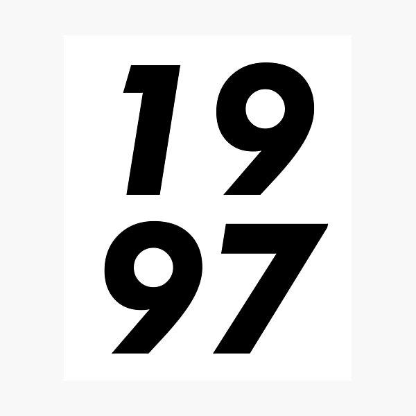 Item preview, 1997 Retro Birth Year | Bold 90s Nostalgia Statement designed and sold by toronjanino.