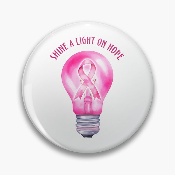 Item preview, Celebrating Strength: "Shine A Light On Hope" Breast Cancer Awareness | Cute Motivational, Cancer Support, Breast Cancer Ribbon, Breast Cancer Month designed and sold by Ali Doodles.