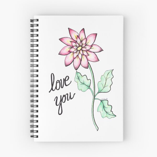 Aperçu de l'œuvre Je t'aime fleur créée et vendue par LauraCLeMaster.