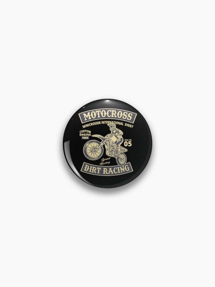 Thumbnail 1 of 3, Pin, DIRT RACING designed and sold by EBREH.