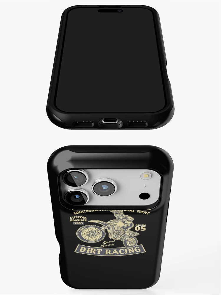 Thumbnail 3 of 4, iPhone Case, DIRT RACING designed and sold by EBREH.