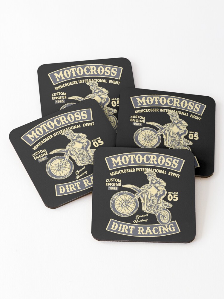 Thumbnail 1 of 5, Coasters (Set of 4), DIRT RACING designed and sold by EBREH.