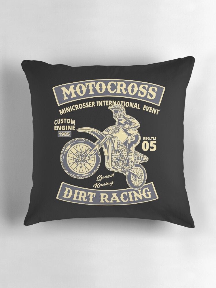 Thumbnail 3 of 4, Pillow, DIRT RACING designed and sold by EBREH.