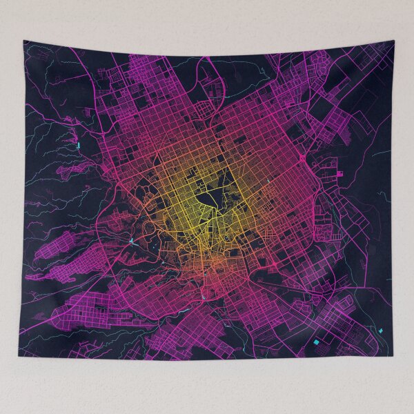 Item preview, Riyadh City Map of Saudi Arabia - Neon designed and sold by deMAP.