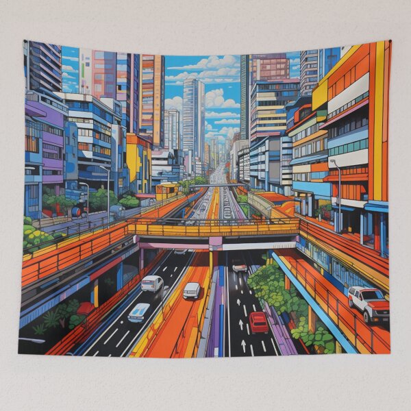 Item preview, A Pop Art Travel Print of São Paulo - Brazil designed and sold by StudioRedKoala.