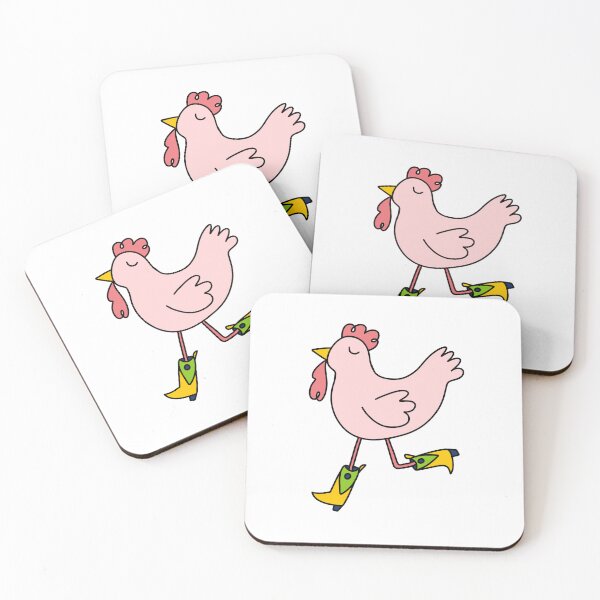 Item preview, Pollo rosa con botas de vaquero designed and sold by GraceMakes03.