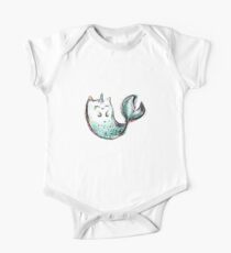 Katze Meerjungfrau Einhorn Baby Body Kurzarm