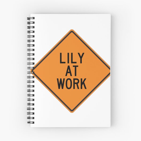 Item preview, Lily at Work Funny Personalized Warning Sign designed and sold by Wurmbone.