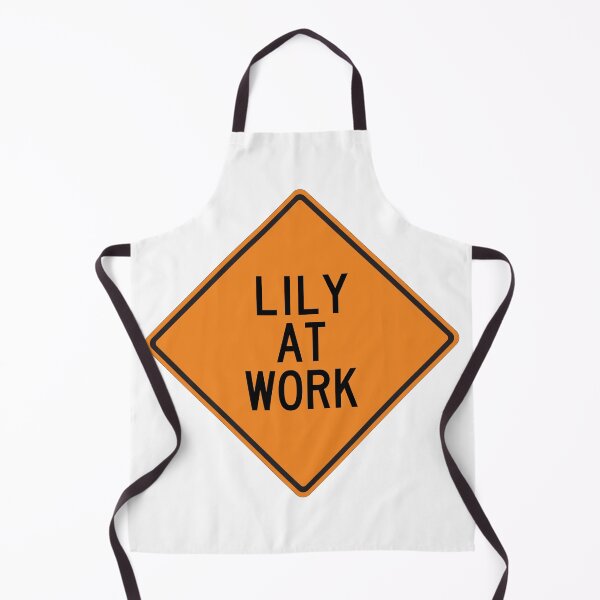 Item preview, Lily at Work Funny Personalized Warning Sign designed and sold by Wurmbone.
