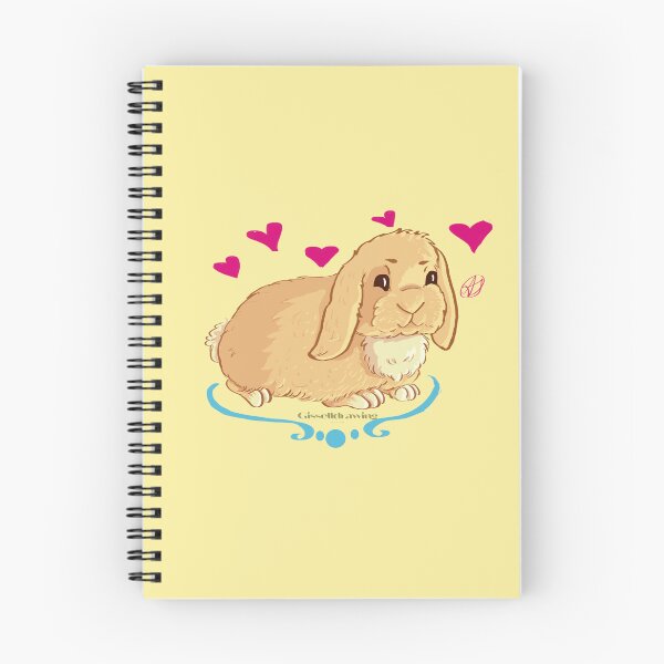 Item preview, friendly bunny with hearts designed and sold by gisselldrawn.