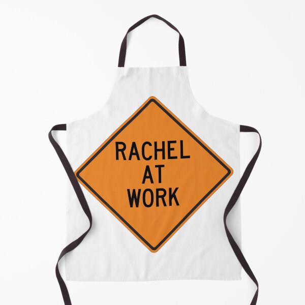 Item preview, Rachel at Work Funny Personalized Warning Sign designed and sold by Wurmbone.