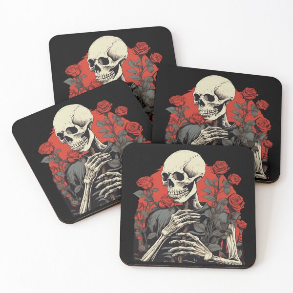Item preview, Skeleton and Roses designed and sold by MasartDesigns.