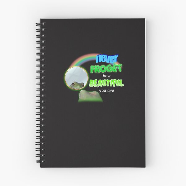 Item preview, Never Froget How Beautiful You Are Frog Meme designed and sold by HilaireLaderou.