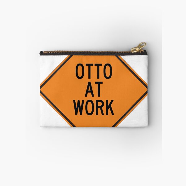 Item preview, Otto at Work Funny Personalized Warning Sign designed and sold by Wurmbone.