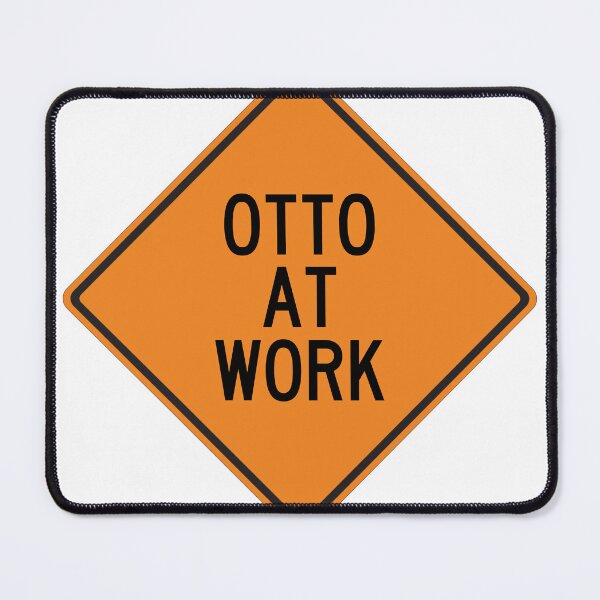 Item preview, Otto at Work Funny Personalized Warning Sign designed and sold by Wurmbone.
