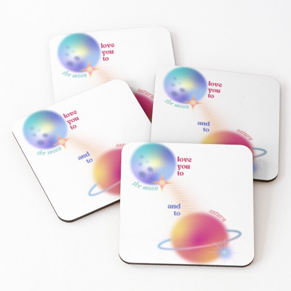 Item preview, love you to the moon and to Saturn designed and sold by El's Library Card.