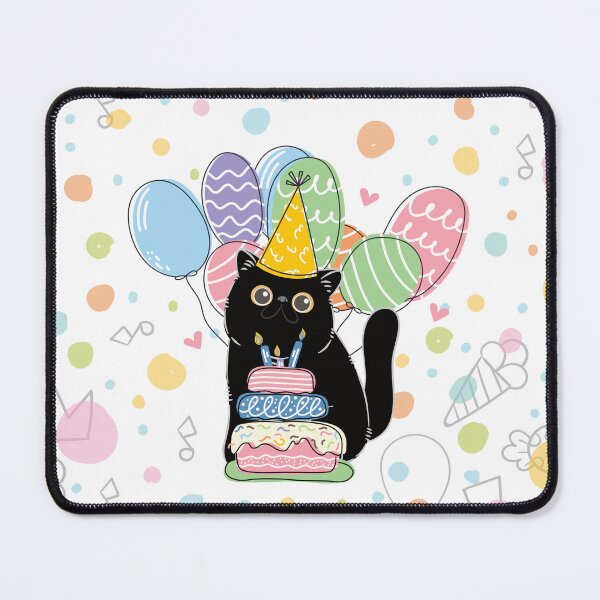 Item preview, Black Exotic Shorthair Persian Cat Birthday Party designed and sold by lulululupaint.