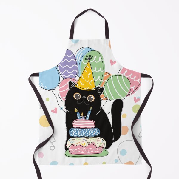 Item preview, Black Exotic Shorthair Persian Cat Birthday Party designed and sold by lulululupaint.
