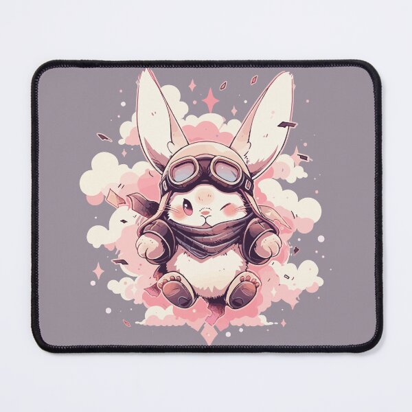 Item preview, A cute aviator rabbit in the clouds designed and sold by etherElric.