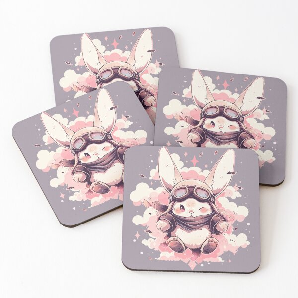 Item preview, A cute aviator rabbit in the clouds designed and sold by etherElric.