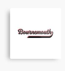 Bournemouth England - Vintage Sports Typography Metal Print
