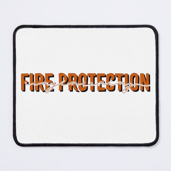 Item preview, Fire protection engineering orange calligraphy  designed and sold by whimsythepooh.