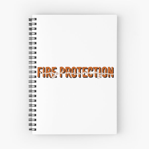 Item preview, Fire protection engineering orange calligraphy  designed and sold by whimsythepooh.