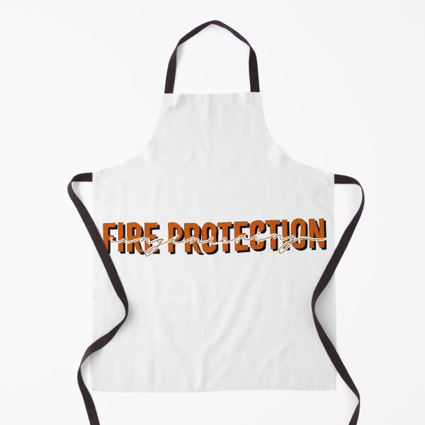 Item preview, Fire protection engineering orange calligraphy designed and sold by whimsythepooh.