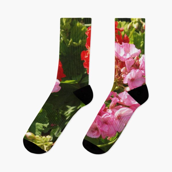 Item preview, Bright geranium flowers designed and sold by B. Randi Bailey.