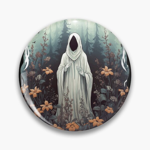 Artikelvorschau, Geist im Wald Floral Ghost Gothic entworfen und verkauft von ArtFromBeyond.