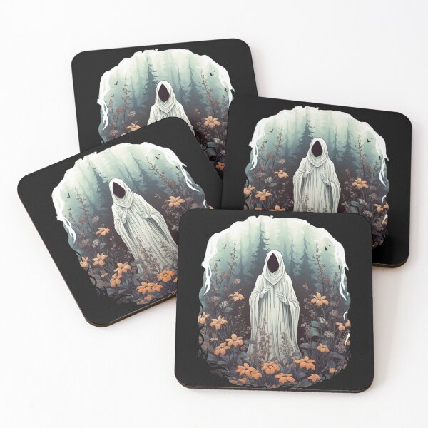 Item preview, Ghost In The Forest Floral Ghost Gothic  designed and sold by ArtFromBeyond.