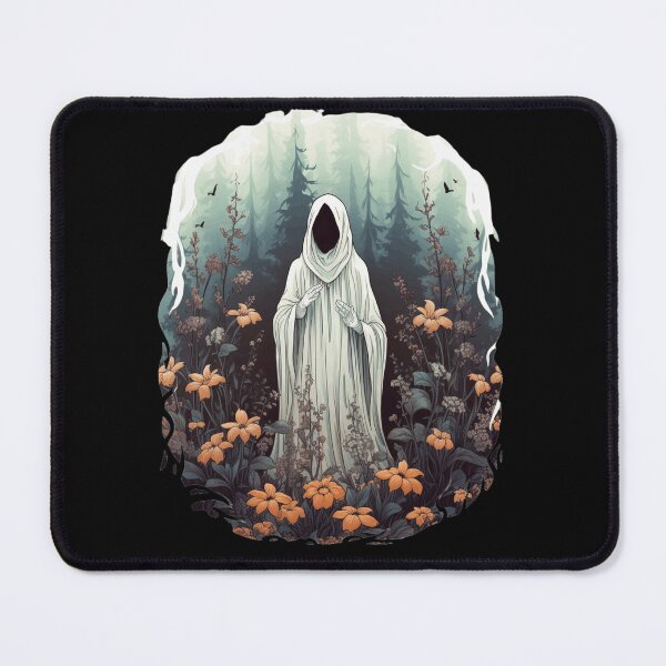 Item preview, Ghost In The Forest Floral Ghost Gothic designed and sold by ArtFromBeyond.