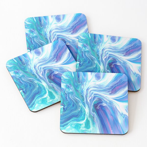 Item preview, Waves and Swirls of Blue and Purple designed and sold by WildRoseCA.