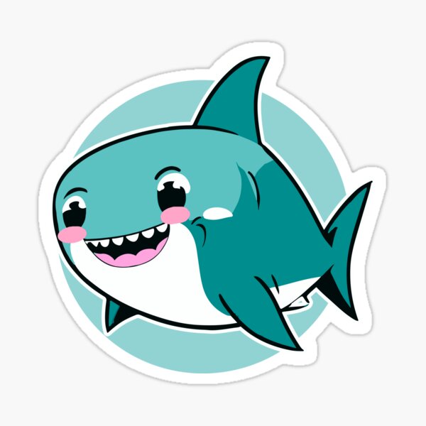 Cute Baby Shark  Sticker for Sale by CortexCreations