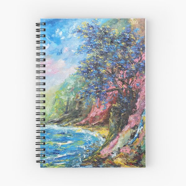 Item preview, Coast of the fairytale island, oil painting by Marina Daniluka designed and sold by MariDaniArt.