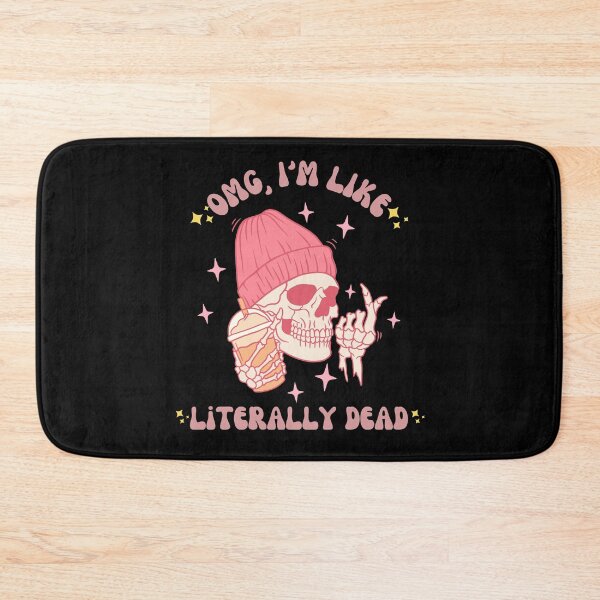 Item preview, Skeleton Drinking Coffee OMG I'm Like Literally Dead designed and sold by rynnzz.
