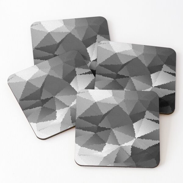 Item preview, Black and white gray mosaic pattern  designed and sold by fuzzyfox.