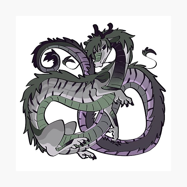 Item preview, Dragón verde oriental designed and sold by PandaLeFay.