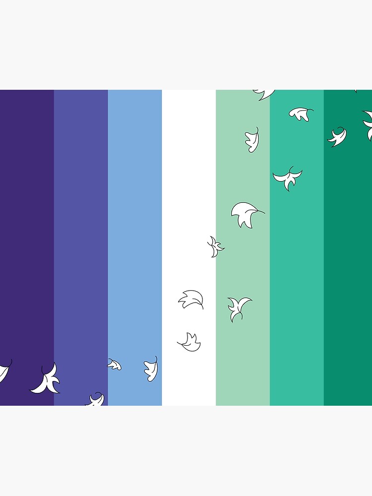 Thumbnail 6 of 6, Comforter, Heartstopper Leaves Gay Men's Pride Flag designed and sold by itsgoodjunk.