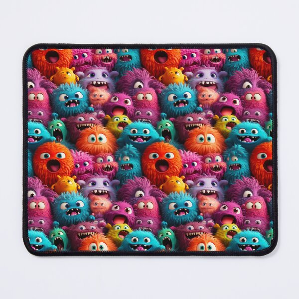 Item preview, Fuzzball Monsters Pattern - Number One designed and sold by MyEZStyle.