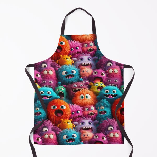 Item preview, Fuzzball Monsters Pattern - Number One designed and sold by MyEZStyle.