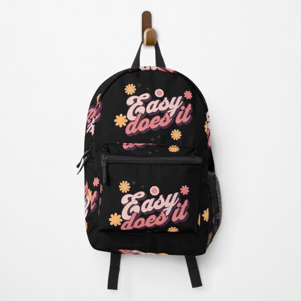 Item preview, Easy Does It,  recovering alcoholic rehab, sobriety meeting AA slogan designed and sold by YellowishStore.