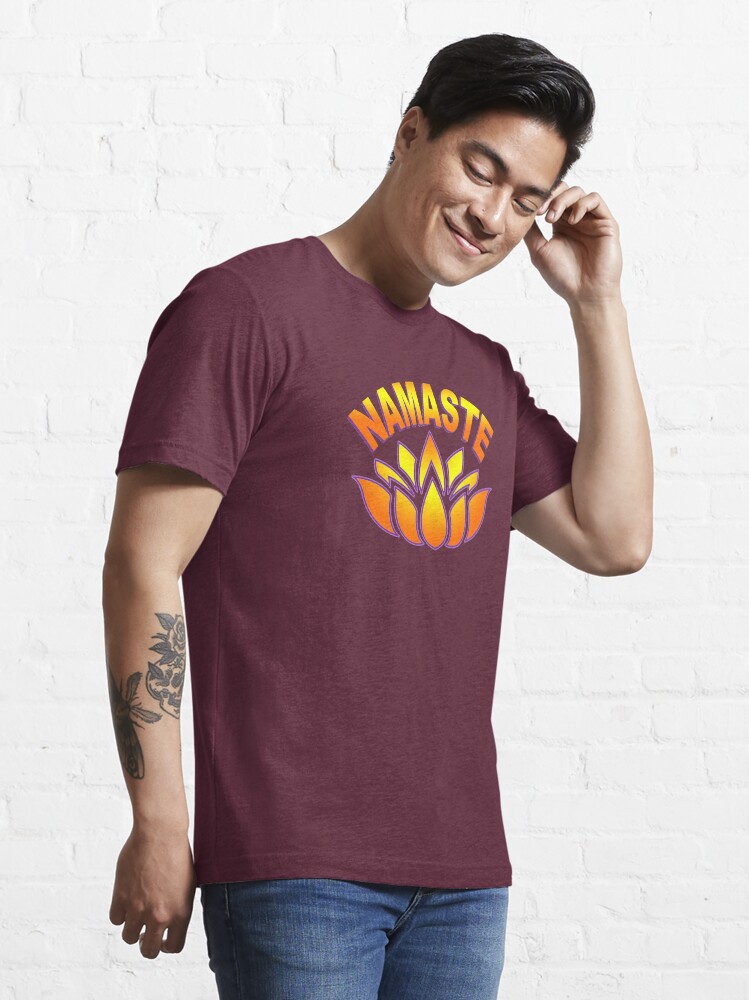 Alternate view of Namaste Lotus Flower Essential T-Shirt