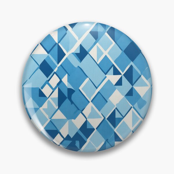 Item preview, Rhombus shapes, classic blue, retro-inspired designed and sold by CoolPixels.