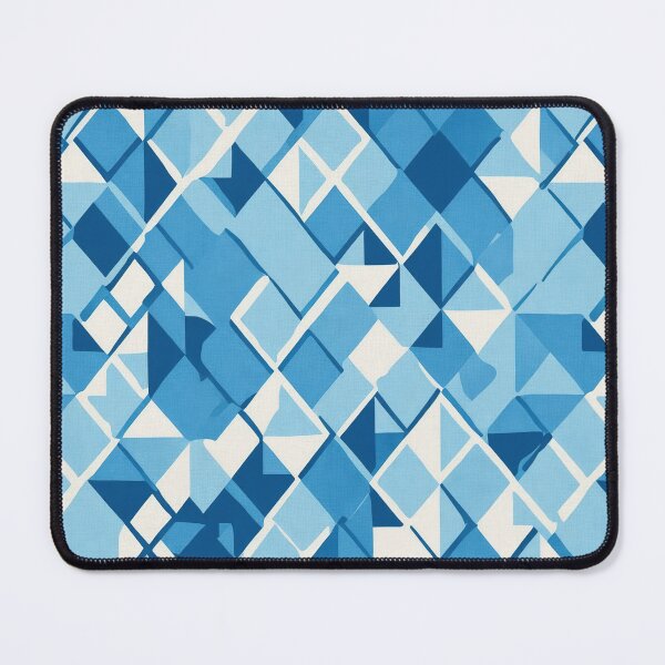 Item preview, Rhombus shapes, classic blue, retro-inspired designed and sold by CoolPixels.