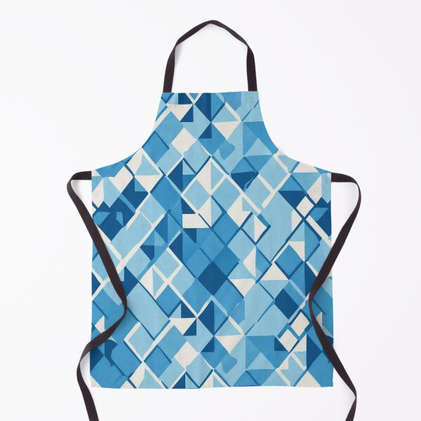 Item preview, Rhombus shapes, classic blue, retro-inspired designed and sold by CoolPixels.