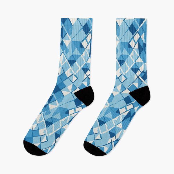 Item preview, Rhombus shapes, classic blue, retro-inspired designed and sold by CoolPixels.