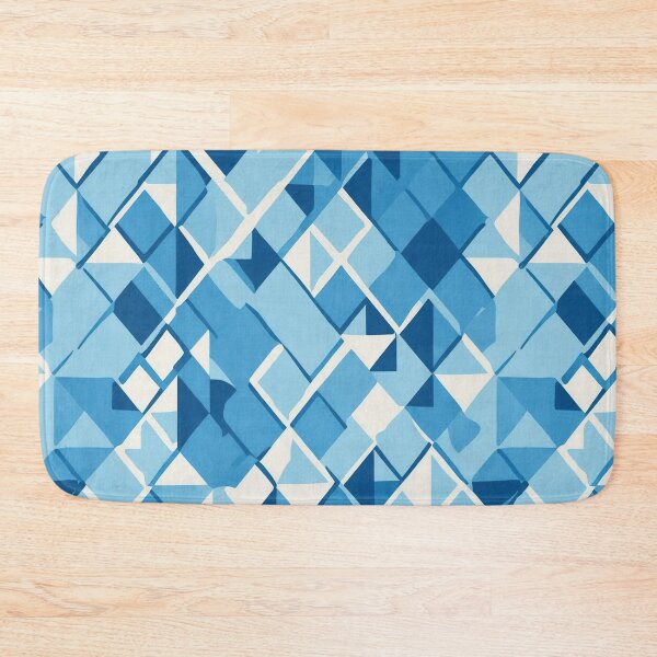 Item preview, Rhombus shapes, classic blue, retro-inspired designed and sold by CoolPixels.