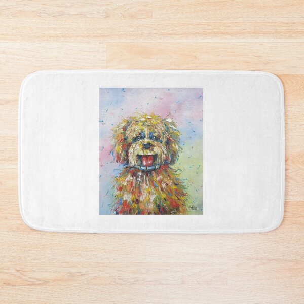 Item preview, Happy dog, oil painting by Marina Daniluka designed and sold by MariDaniArt.