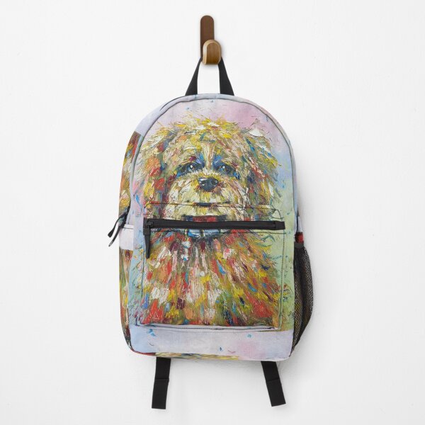 Item preview, Happy dog, oil painting by Marina Daniluka designed and sold by MariDaniArt.